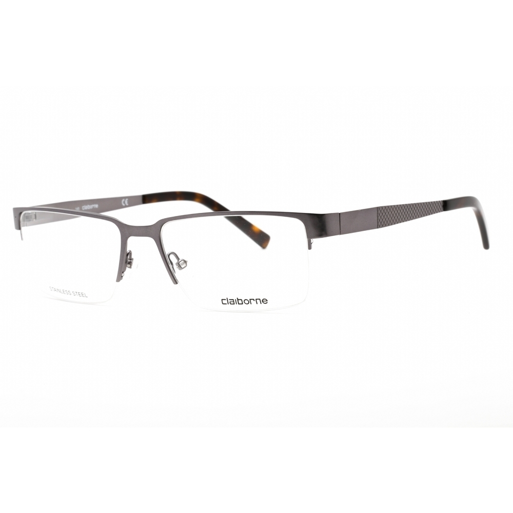 NWT Liz Claiborne CB 246-06LB 00 Ruthenium Rectangle 55mm Eyeglasses